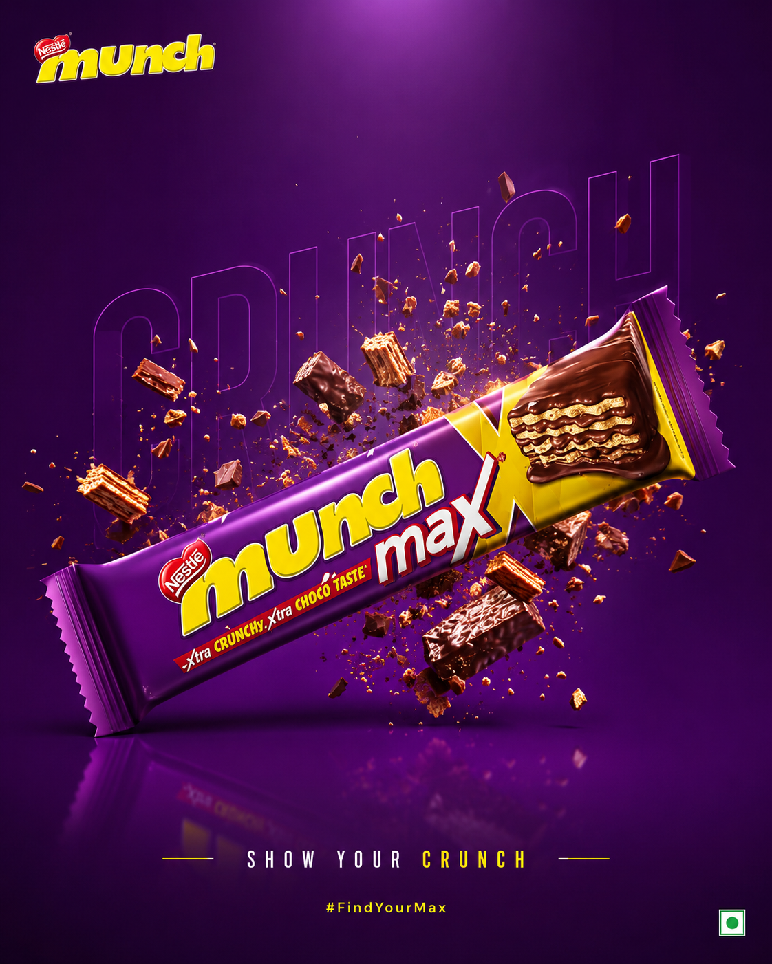 Nestle Munch product advertising creative