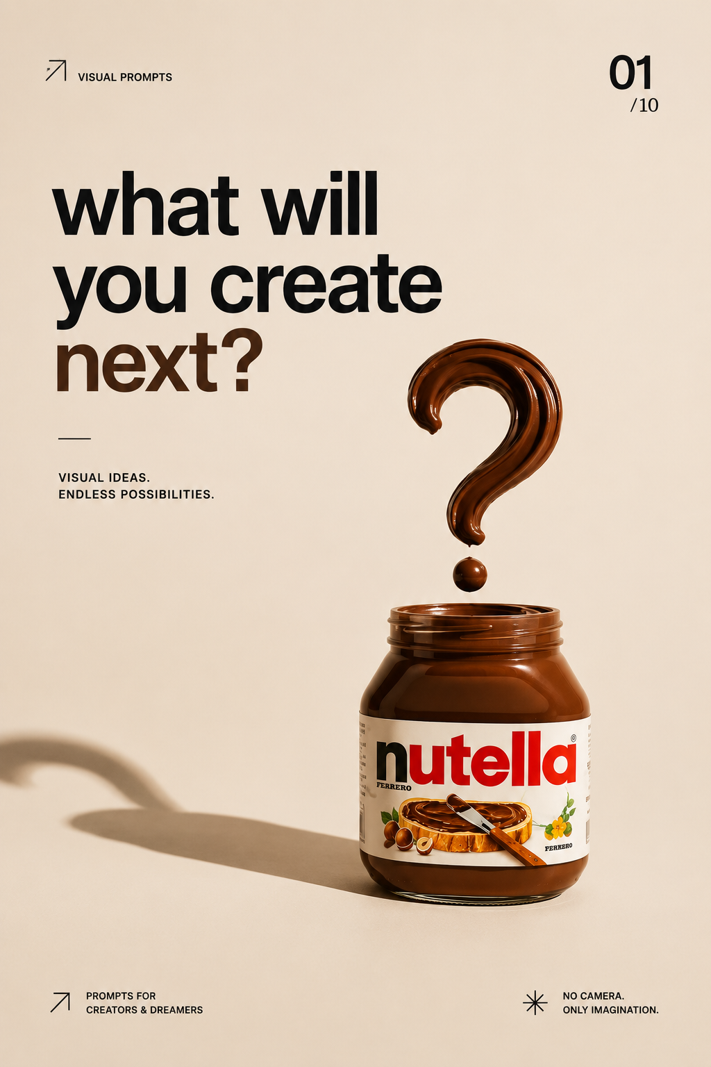 Nutella creative product advertising visual