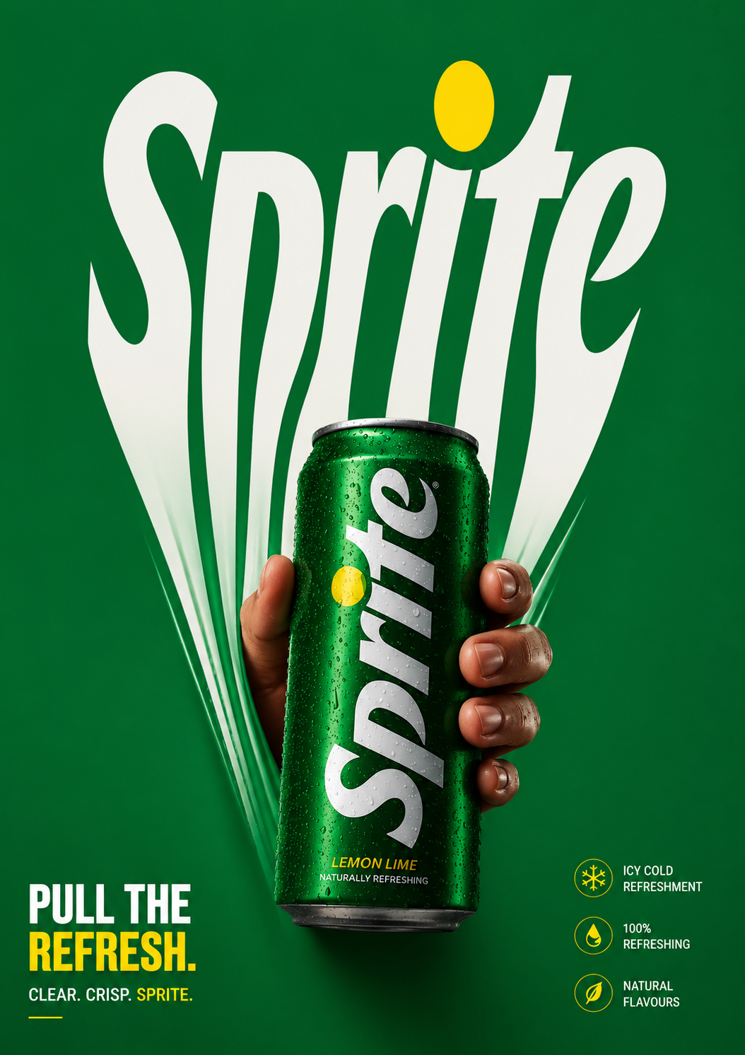 Sprite product advertising creative